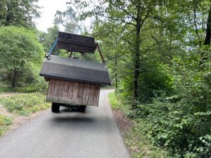 Eine Hütte unterwegs
